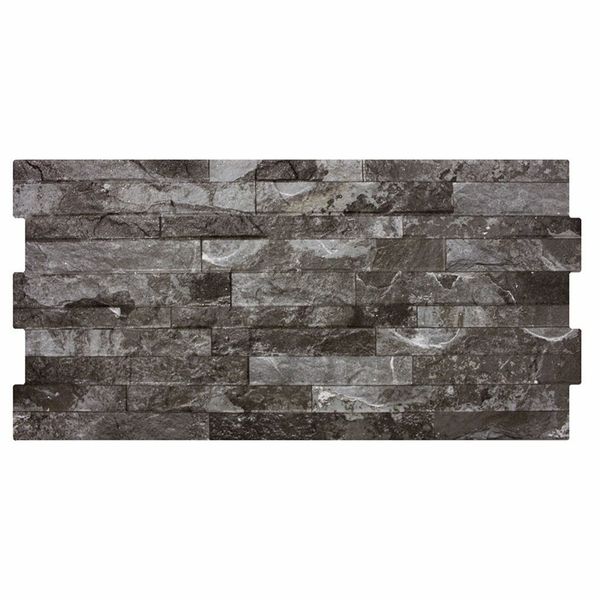 Pomp Dark Grey Rustic Split Face Effect Porcelain Tile 300X600mm