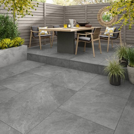 Rainten Light Grey Matt Glazed Outdoor Porcelain Tile 600x900x20mm